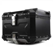 오토바이 알루미늄 탑박스 탑케이스 배달통 55리터 블랙, 등받이 O