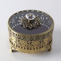 5DW6D2C66 퀸즈골드 엔틱 중 장식품 보석함 소품 액세서리 인테리어 집들이선물 생일선물 집들이 홈데코