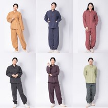 남녀공용 봄가을 브이넥 생활한복 개량한복 법복 승복 절복