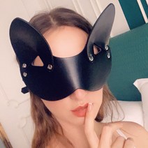 동물 가면 마스크 여성 가죽 Bdsm 도구 동물의 귀 스타일 술 펑크 액세서리 나이트 클럽 밸리 댄스 Masque 성인 틱, 02 Style 2