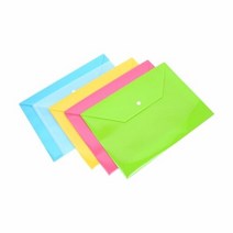PP 서류단추봉투 투명 청운 2개입 민(가로형), 단품, 단품