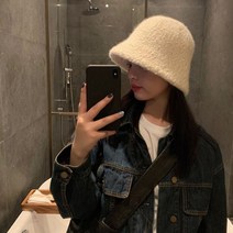 [당일출고] 리나 양털 버킷햇 벙거지 무지 데일리
