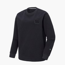 코오롱스포츠 남녀공용 마이크로플리스 맨투맨 티셔츠 TLTBW21551BLK