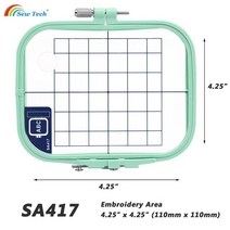 자수틀 프랑스자수 싱거미싱 공업용오버록 컴퓨터자수기계 공업용미싱 와펜제작 자수미싱 컴퓨터 자수 컴퓨터자수 바느질 기술 자수 프레임 형제 pe200 190d 180 바느질 14, 4.25x4.25in-sa417