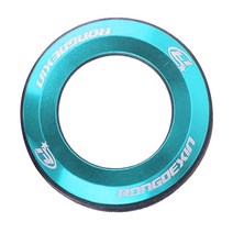 호환 MTB 산악 자전거 헤드셋 캡. 상단 쉘 플랫 커버. CNC O링 부품. 28.6mm 직경, 푸른