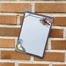 동주와 고양이 둥실둥실 천지창조 B5 메모지 한국 관광 기념품 디자인 문구 굿즈 상품, 단일제품