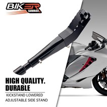 오토바이 스탠드 킥스탠드 스즈키 GSX1300R 용 조절 식 사이드 HAYABUSA 1999-2020 오토바이 액세서리 Caba, 한개옵션0