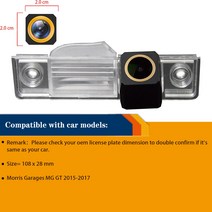모리스차고 MG GT 1280-720용 HD 201- 5201- 7 p 야간 투시경 카메라 misayee 역전 방수