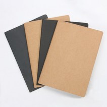 유선내지 메모 제본노트 A6 클래식 크라프트 심플노트, 크라프트지