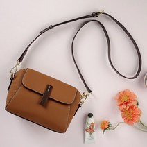 천연 소가죽 여성 크로스백