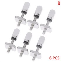 특수볼트3/6pcs 스테인리스 서핑 보드 핀 나사 M4 볼트 롱 슬라이딩 단일 톱 교체, 02 B