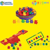 [오감플레이] 러닝리소스 아기곰 분류 세트 곰돌이 양팔 저울 곰세마리 패턴카드 LER0739 LER0740 LER0753 유아 수세기 수학 무게 학습 교구, 2.곰돌이양팔저울