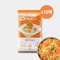 하이독 [하이독] 반려동물 특식 연어크림파스타 화식 기능성 자연식 사료 (50G) X 10팩, 단품없음, 선택완료, 선택완료