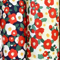 위dhns_동백꽃 패턴 천 2color 패턴천 DIY재료 원단 공예 DIY DIY만들기 만들기 DIY천♥dhn, ♥dhn네이비