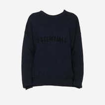 에센셜 니트 스웨터 네이비/다크 네이비 - 에센스 Essentials Knit Sweater Navy/Dark Navy - Ssense Exclusive