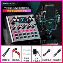 V8 사운드 카드 세트 핸드폰 비브라토 일반 장비 데스크탑 컴퓨터 앵커 콘덴서 마이크 라이브 장비 세트 순 빨간 보이스 체인저 전문 급 유물 노래 전국 K 노래 전용 마이크