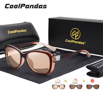 선글라스 CoolPandas패션 여성 선글라스 편광 안경 광변색 여성 카멜레온 안경 눈부심 방지 여성용 선글라스