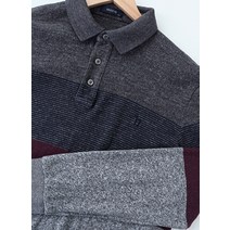 (2XL)헤지스 카라 긴팔티셔츠 차콜 빅사이즈 아메카지