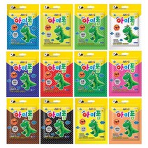 아모스 아이폼 50g 파우치 12색 칼라폼클레이 지퍼백 어린이집 유치원 초등학교 만들기재료 볼클레이 구슬클레이 구슬점토, 갈색, 10개