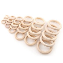 마크라메 재료 우드링 내추럴 나무링 나무 고리 DIY 자개 모빌 썬캐쳐 벽장식 월행잉 드림캐쳐, 6cm X 20개
