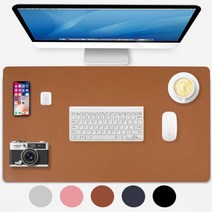 대형 데스크 매트 PU 게임용 마우스 패드 가죽 패드 방수 게이머 키보드 매트 900x400 XXL PC 카펫, CHINA, 60x30 cm, Brown_CHINA | 60x30 cm