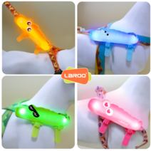 개목걸이 강아지 led 목걸이 라루 악어 액세서리 반려동물 야간산책견 발광 펜던트 미아방지 펫, 04 합체사색악어