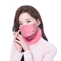 미소스 벨보아 방한 골프마스크 자외선 차단 여성용, 핑크