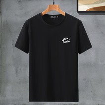 쥬엔리치 4XL~10XL 남자 빅사이즈 반팔 티셔츠 순면 무지 라운드 넥 캐쥬얼 남성 루즈핏 여름 티