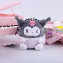 산리오 인형 피규어 굿즈 가챠 10Cm Cinnamoroll 키 체인 애니메이션 헬로키티 열쇠 고리 지갑 걸스 선물, Kuromi