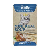 더캣츠 미니리얼 스프 40g 고양이 파우치 간식 습식사료, 북어 치킨 40g
