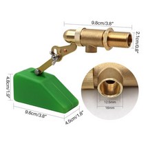 플라스틱 플로트 황동 밸브 물 탱크용 충전 볼 조정 가능한 암 포함 1/2 인치, 01 Float valve