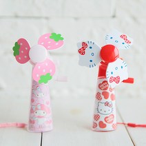 캐릭터 미니 핸드선풍기 (헬로키티/마이멜로디), 헬로키티