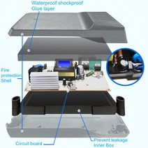 전기자전거 충전기전기 자전거 스쿠터 바이크 오토바이의 액체 납산 배터리 48V 60V 72V 방수 4A 12Ah, 07 60V40Ah-55Ah battery, 01 EU 220V