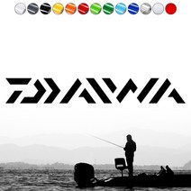 낚시로고스티커 FS005 DAIWA 다이와 조구사마크 태클박스 자동차꾸미기, 1개, 회색S