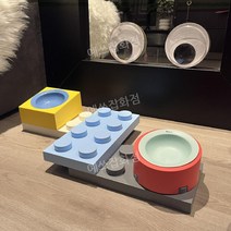 레고 블럭 고양이 밥그릇 식기 물그릇 급수기, D SET