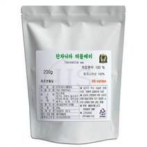 어스커피 탄자니아 AA 원두커피, 홀빈(분쇄안함), 200g