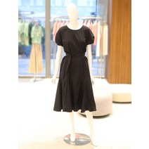 코인코즈 여성 볼륨 반팔 소매 벨티드 롱원피스 DW3MO329(250097 )