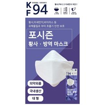 포시즌 황사 방역마스크 대형 KF94, 1개입, 50개