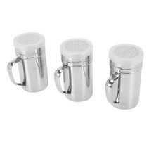 양념병 3Pcs 향신료병 밀폐 조미료병 쉐이커 주방용품(손잡이가 있는 병, 실버