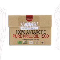 굿소일직구 SPH 프리미엄 남극 퓨어 100% 크릴오일 1500mg 60캡슐, 인지질 740mg 함유 건강 보조 식품