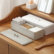 바이빅컴퍼니 뚜껑있는 화장대 소품정리함 파스텔톤 3color 핑크, 1개