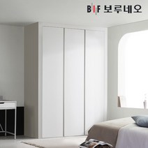 보루네오 10cm 네오 여닫이 작은방 붙박이장 5자 6자 7자, 그레이10cm