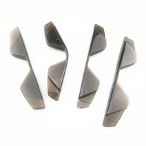 4개 도어 스크래핑 사이드 범퍼 보호 아우디 Q3 Q5 Q7 A1 A3 S3 A4 S4 RS5 A5 A6 S6 C6 C7 A7 S7, 02 Black