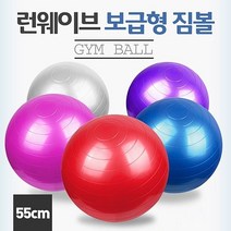 런웨이브 보급형 짐볼 55cm/펌프포함, 레드