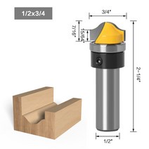 라우터 비트 1pc 모조 패널 Ogee 그루브 우드 목공 테논 밀링 커터 도구-6mm/6.35mm/8mm/12mm 샹크, [04] 12.7mm shank