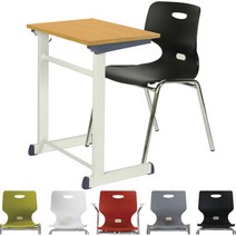 HS멀티기획1-S 학원용책걸상세트 학생용책상 학교 학습용 교육 의자 공부방 유치원 수강용 1인용, 그린