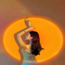 감성 선셋 석양 인공 태양 LED 프로젝션 조명 무드등, 단품