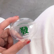 무선 이어폰 부자가 되다 마작 적용 화웨이 5I 보호케이스 FREEBUDS4E4I 블루투스 3대 4대 4908355474, 화웨이 freebuds5i, 발 -그린 단 투명 보호케이스