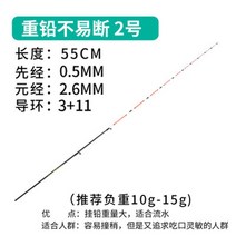 티타늄초릿대 메탈 바다선상 연질 소프트 쭈갑로드 티탄 오징어, 14가이드링나노헤비리드2호(10-15g)