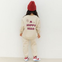 바브키즈 해피빈 맨투맨 상하 세트